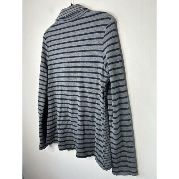 TART Essential Blazer Gray Navy Striped Women’s Workwear Long Sleeve Size XL - Picture 11 of 12